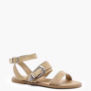Buckle & Pin Stud Sandals